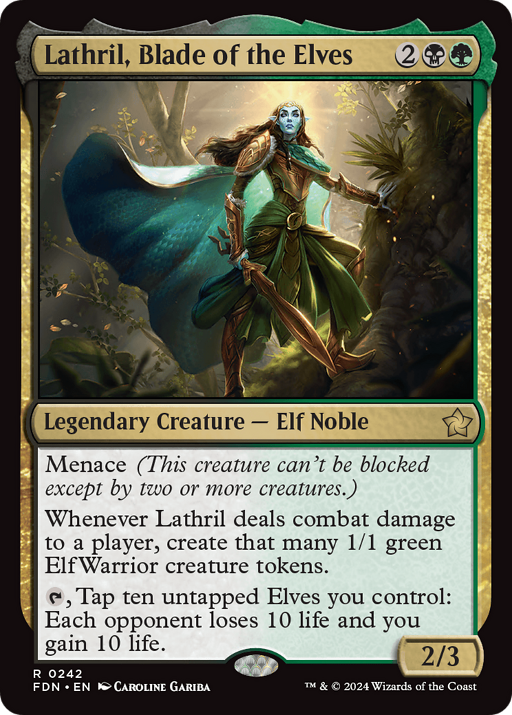 Lathril, Blade of the Elves [Foundations] | Exor Games Truro