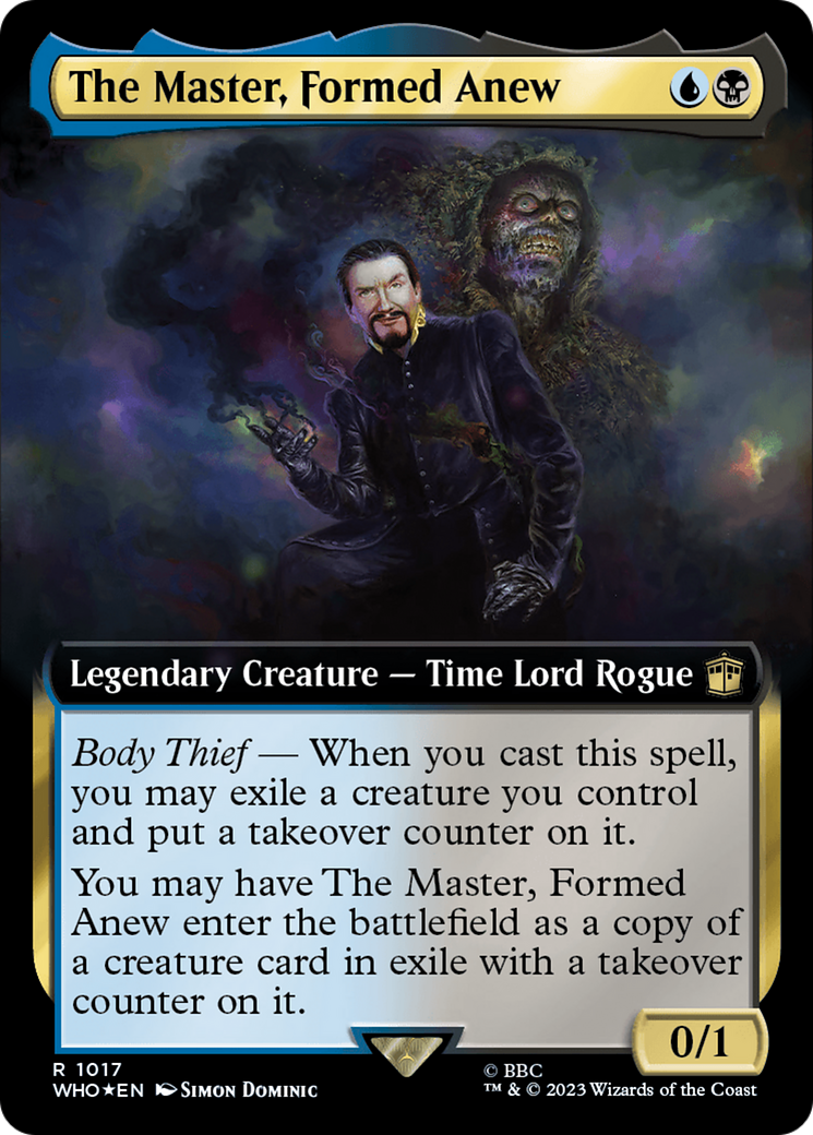 The Master, Formed Anew (Extended Art) (Surge Foil) [Doctor Who] | Exor Games Truro