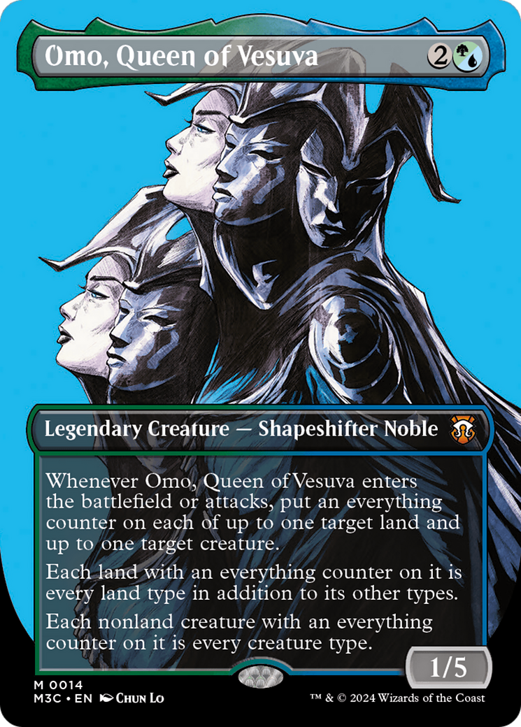 Omo, Queen of Vesuva (Borderless) [Modern Horizons 3 Commander] | Exor Games Truro