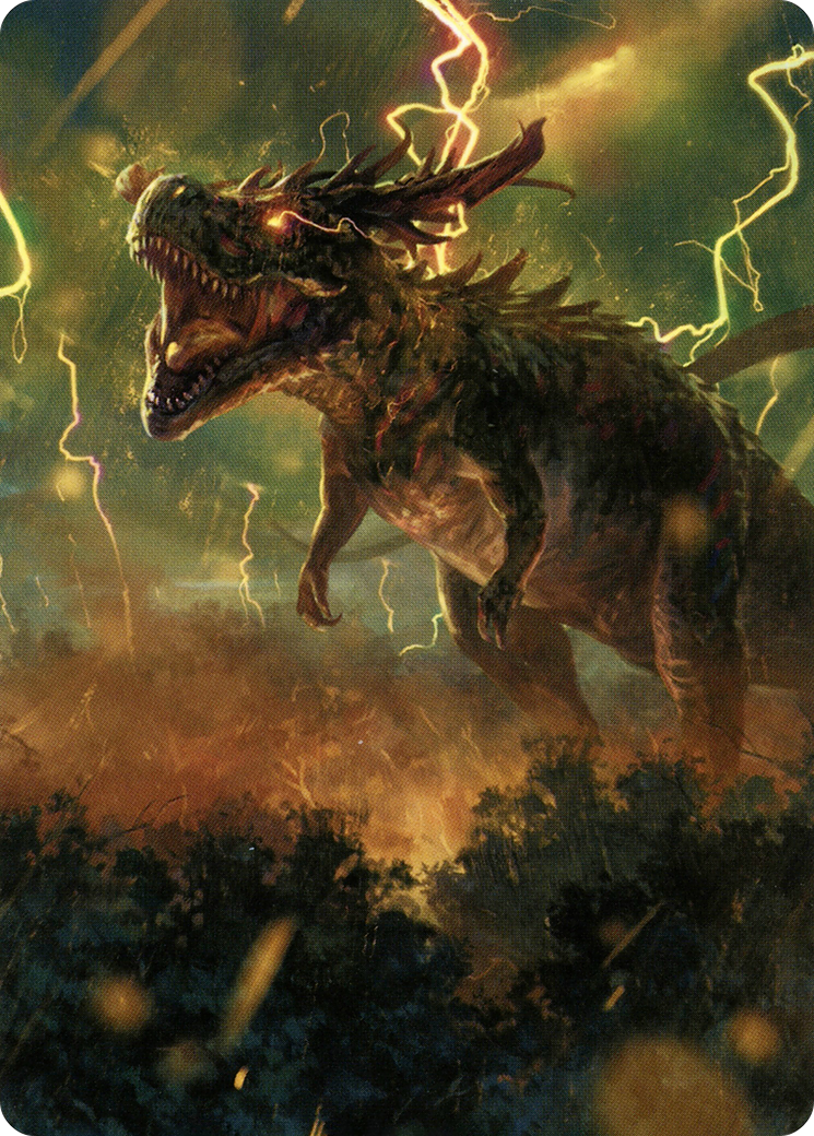 Thrasta, Tempest's Roar Art Card (42) [Modern Horizons 2 Art Series] | Exor Games Truro