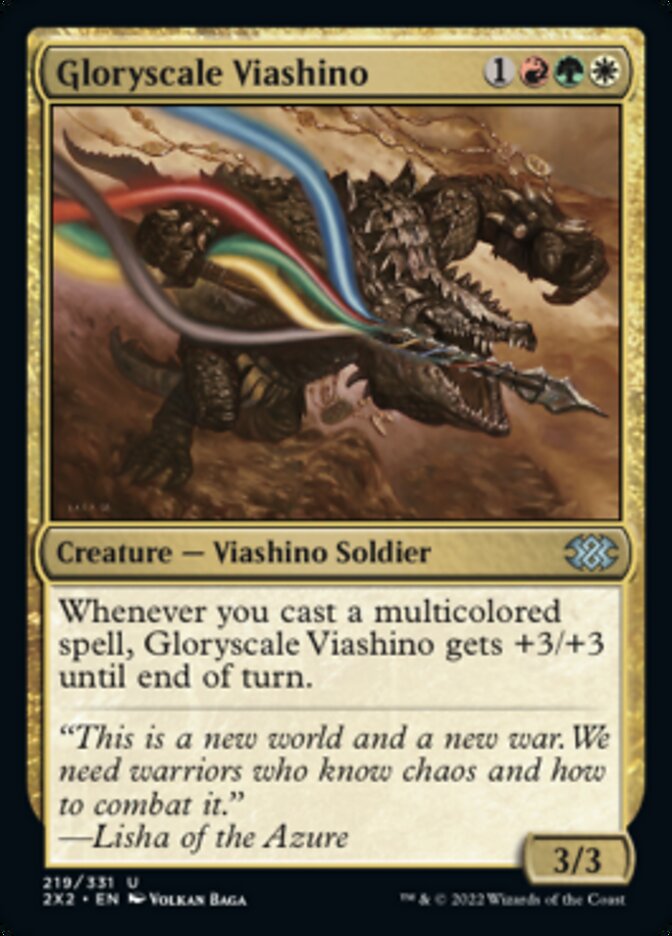 Gloryscale Viashino [Double Masters 2022] | Exor Games Truro