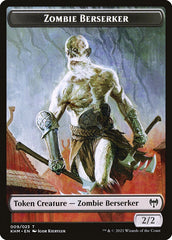 Elf Warrior // Zombie Berserker Double-Sided Token [Kaldheim Tokens] | Exor Games Truro