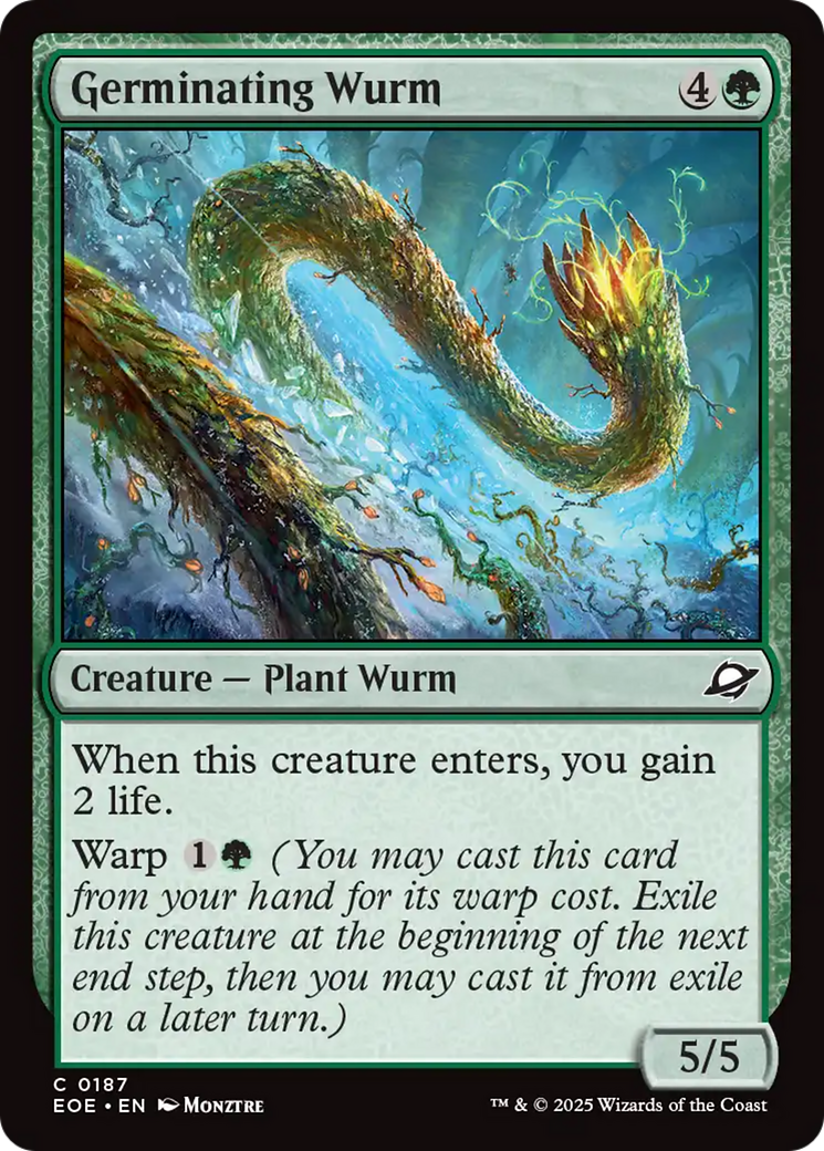 Germinating Wurm [Edge of Eternities] | Exor Games Truro