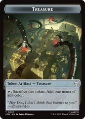 Spider // Treasure Double-Sided Token [Marvel's Spider-Man Tokens] | Exor Games Truro