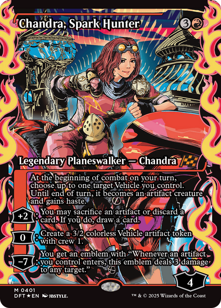 Chandra, Spark Hunter (Showcase) [Aetherdrift] | Exor Games Truro
