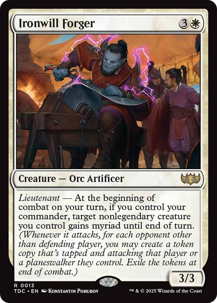 Ironwill Forger [Tarkir: Dragonstorm Commander] | Exor Games Truro