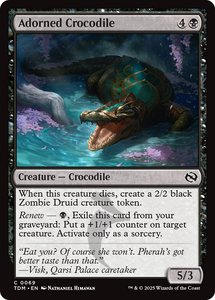 Adorned Crocodile [Tarkir: Dragonstorm] | Exor Games Truro