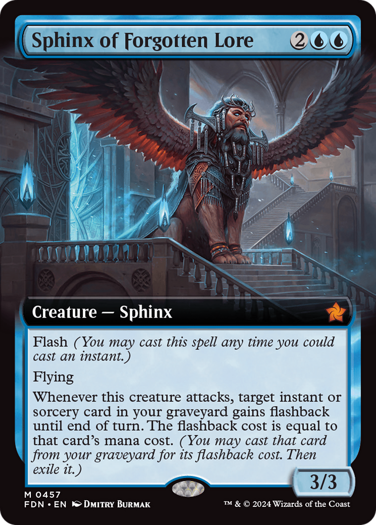 Sphinx of Forgotten Lore (Extended Art) [Foundations] | Exor Games Truro