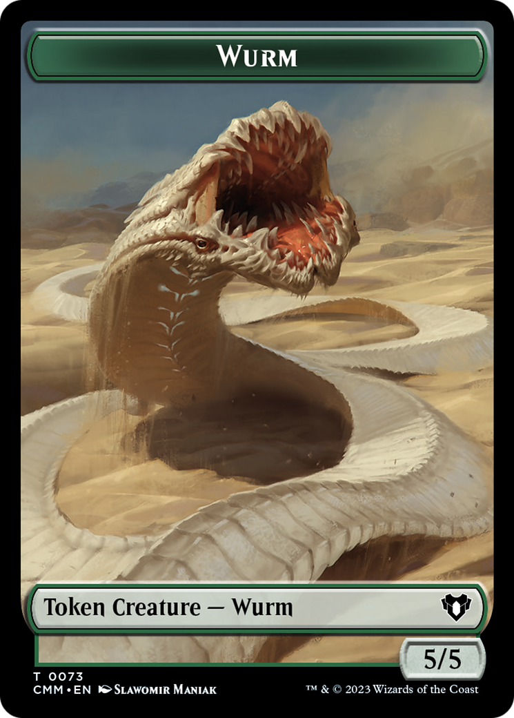 Wurm // Spider Double-Sided Token [Commander Masters Tokens] | Exor Games Truro