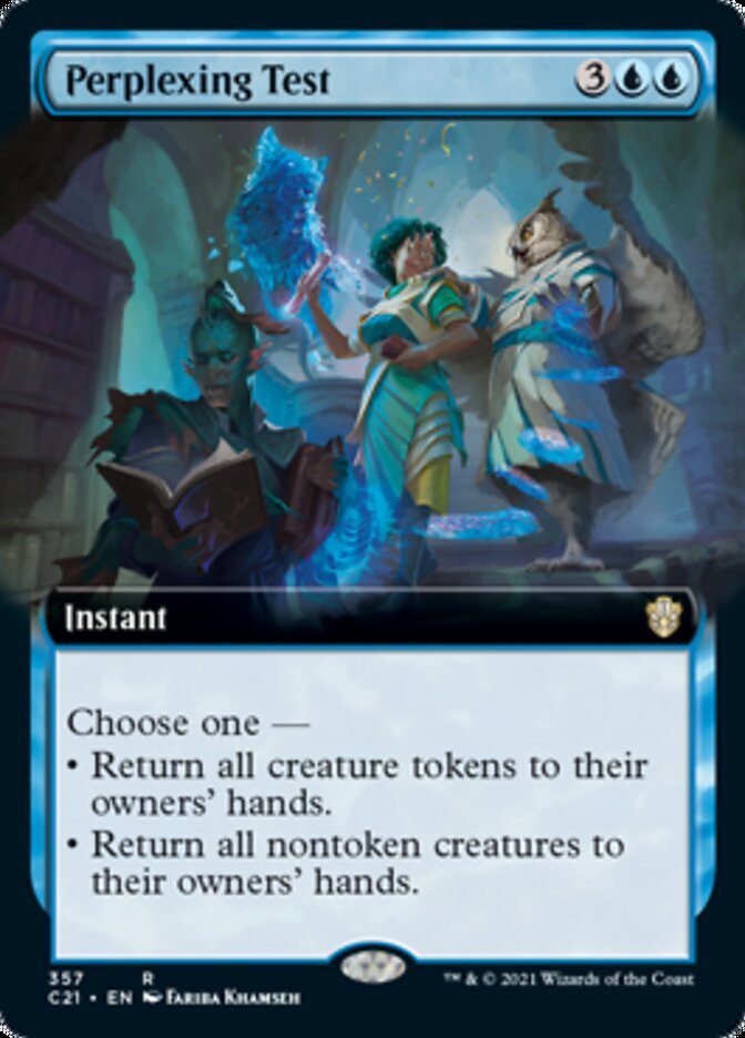 Perplexing Test (Extended Art) [Commander 2021] | Exor Games Truro