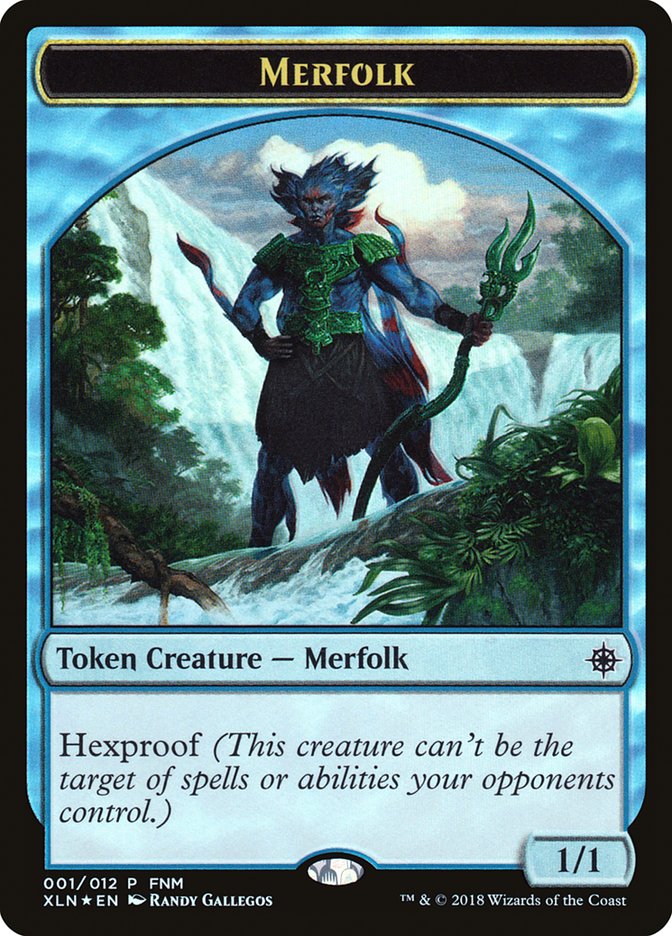 Merfolk // Treasure Double-Sided Token [Friday Night Magic 2018] | Exor Games Truro