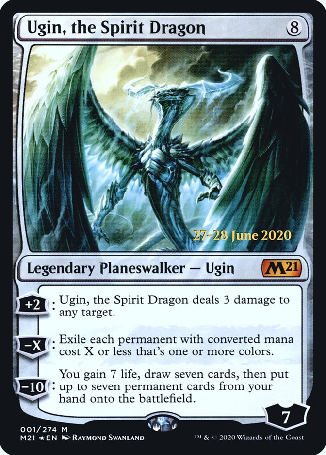 Ugin, the Spirit Dragon [Core Set 2021 Prerelease Promos] | Exor Games Truro