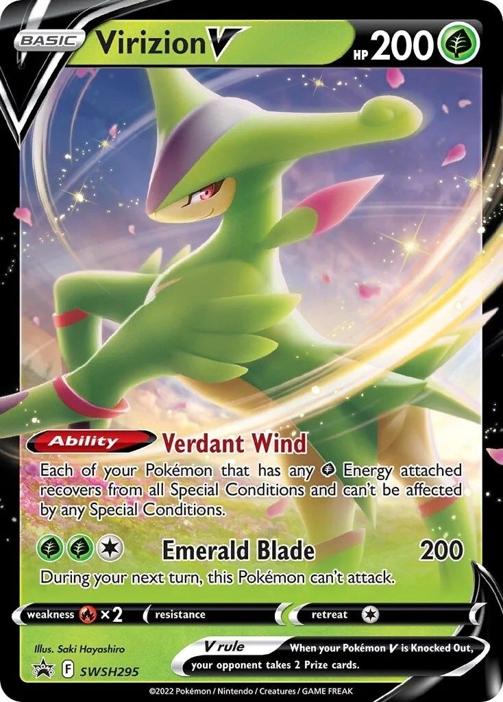 Virizion V (SWSH295) [Sword & Shield: Black Star Promos] | Exor Games Truro