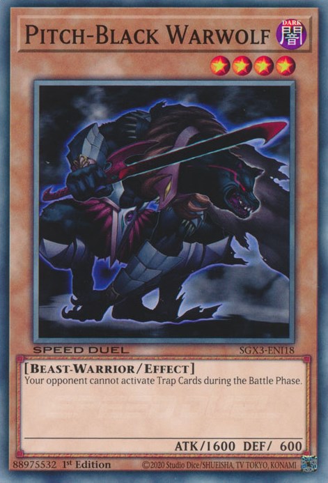 Pitch-Black Warwolf [SGX3-ENI18] Common | Exor Games Truro