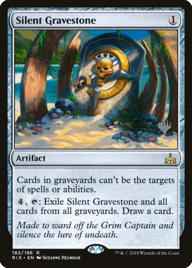 Silent Gravestone (Promo Pack) [Rivals of Ixalan Promos] | Exor Games Truro