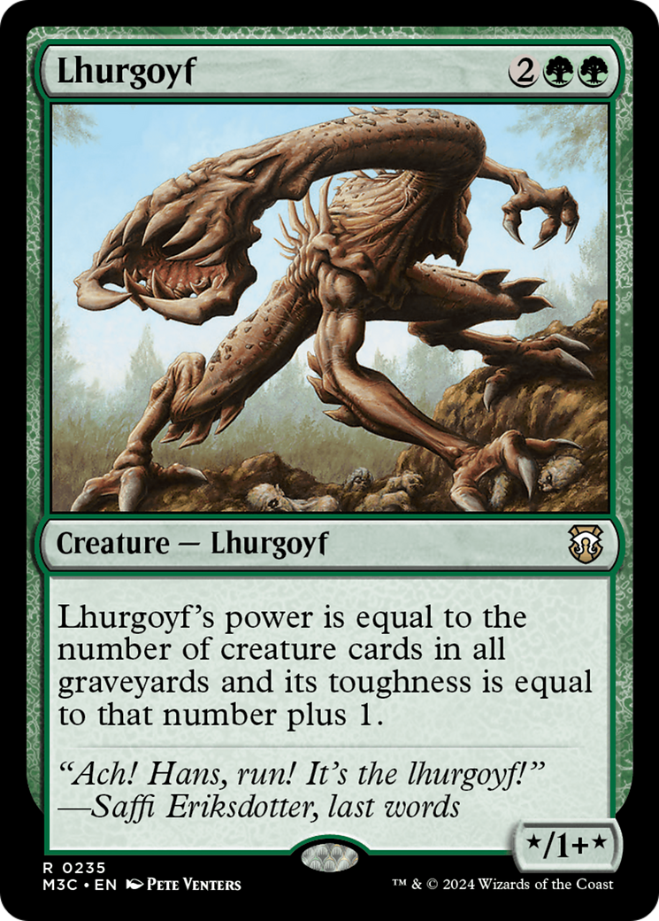 Lhurgoyf (Ripple Foil) [Modern Horizons 3 Commander] | Exor Games Truro