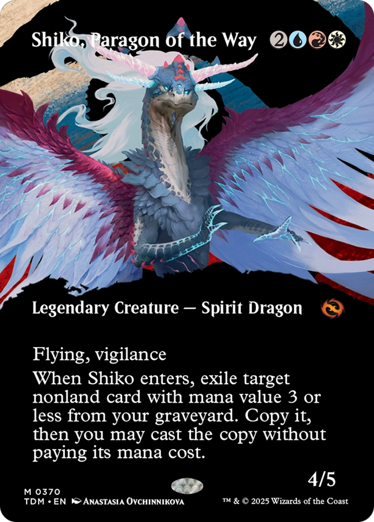 Shiko, Paragon of the Way (Borderless) [Tarkir: Dragonstorm] | Exor Games Truro