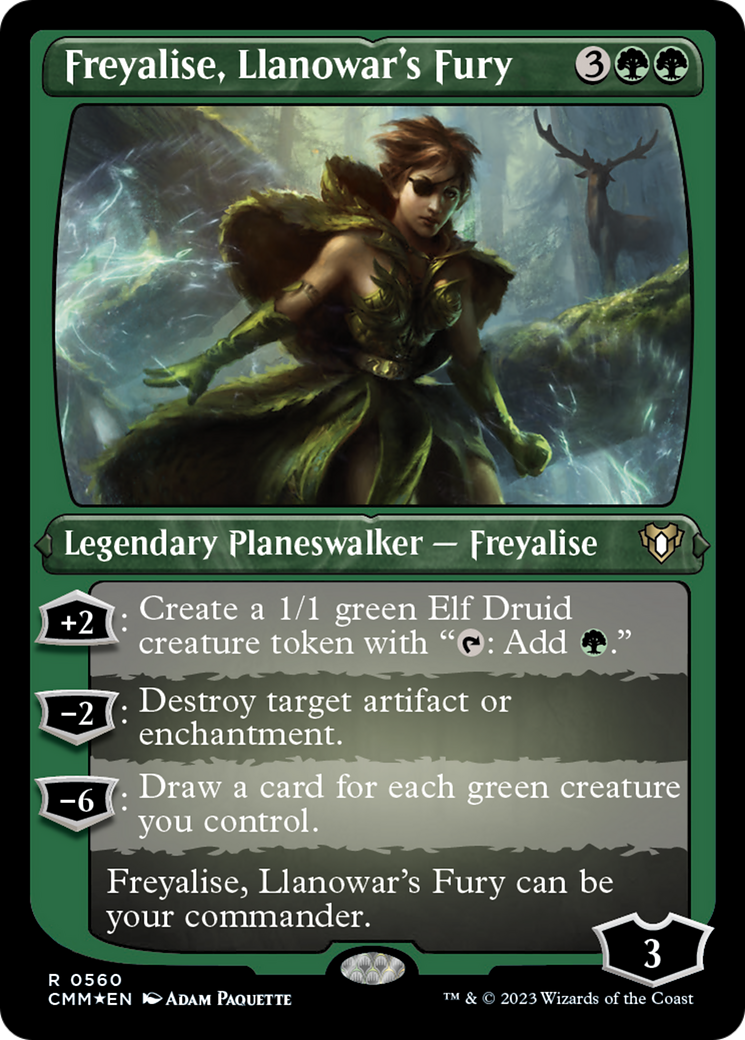 Freyalise, Llanowar's Fury (Foil Etched) [Commander Masters] | Exor Games Truro