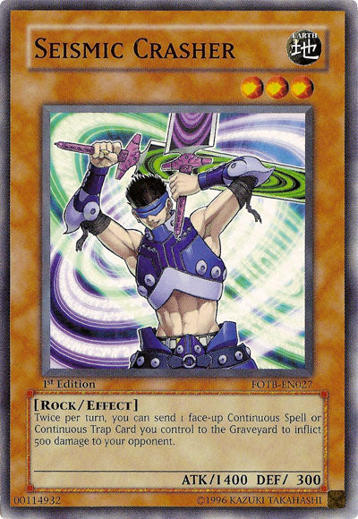 Seismic Crasher [FOTB-EN027] Common | Exor Games Truro