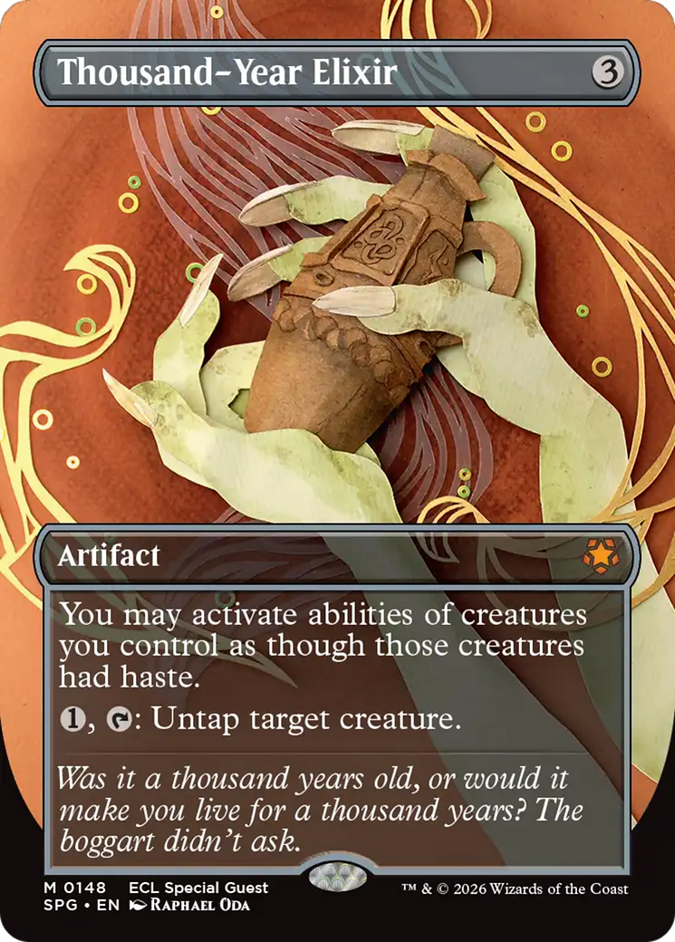 Thousand-Year Elixir (Borderless) [Lorwyn Eclipsed Special Guests] | Exor Games Truro