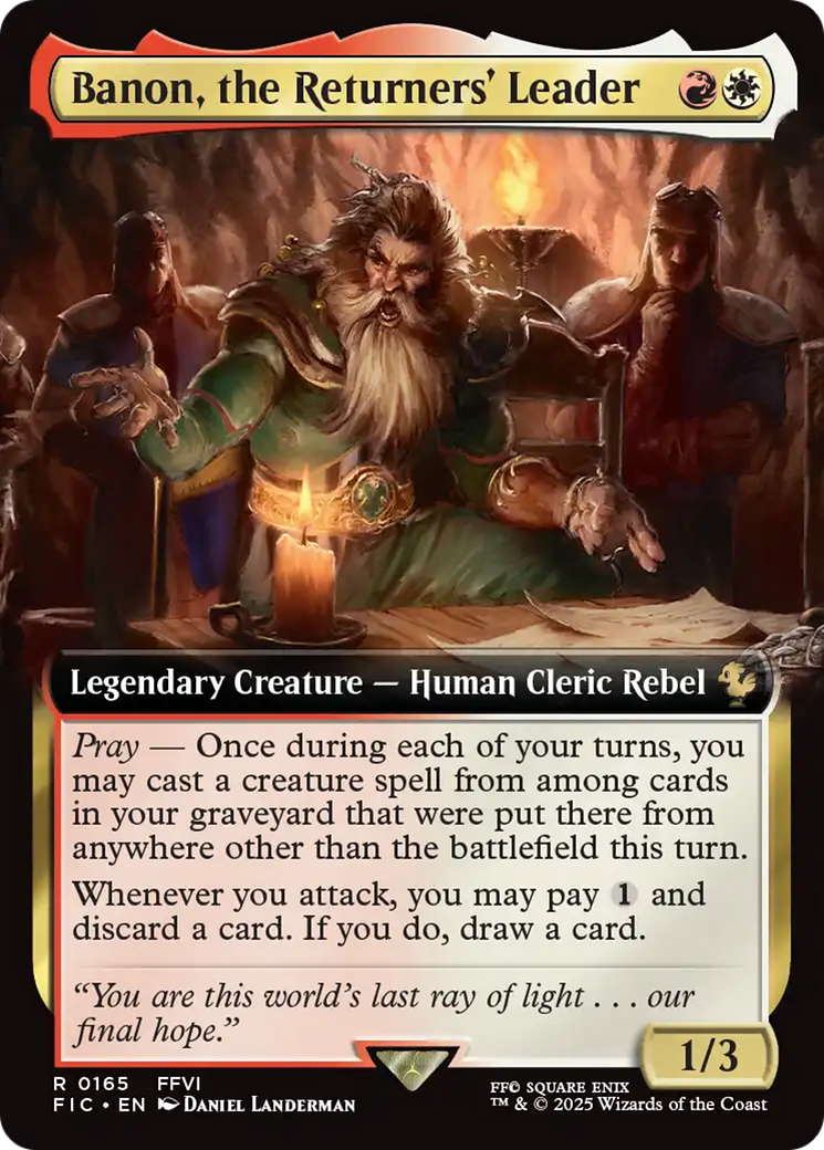 Banon, the Returners' Leader (Extended Art) [FINAL FANTASY Commander] | Exor Games Truro