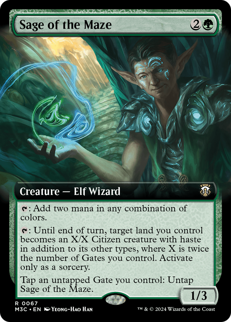 Sage of the Maze (Extended Art) [Modern Horizons 3 Commander] | Exor Games Truro