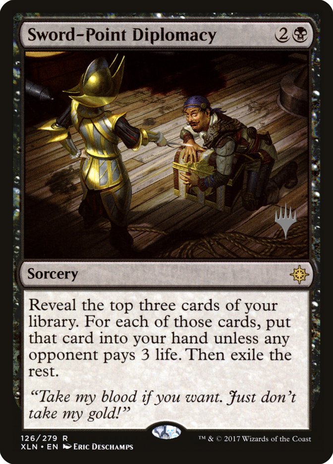 Sword-Point Diplomacy (Promo Pack) [Ixalan Promos] | Exor Games Truro