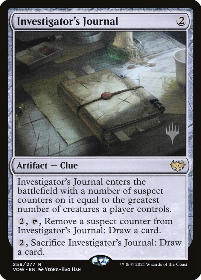 Investigator's Journal (Promo Pack) [Innistrad: Crimson Vow Promos] | Exor Games Truro