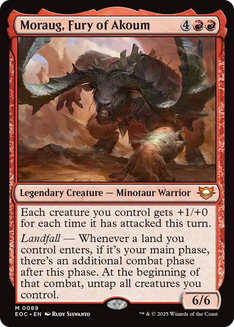 Moraug, Fury of Akoum [Edge of Eternities Commander] | Exor Games Truro
