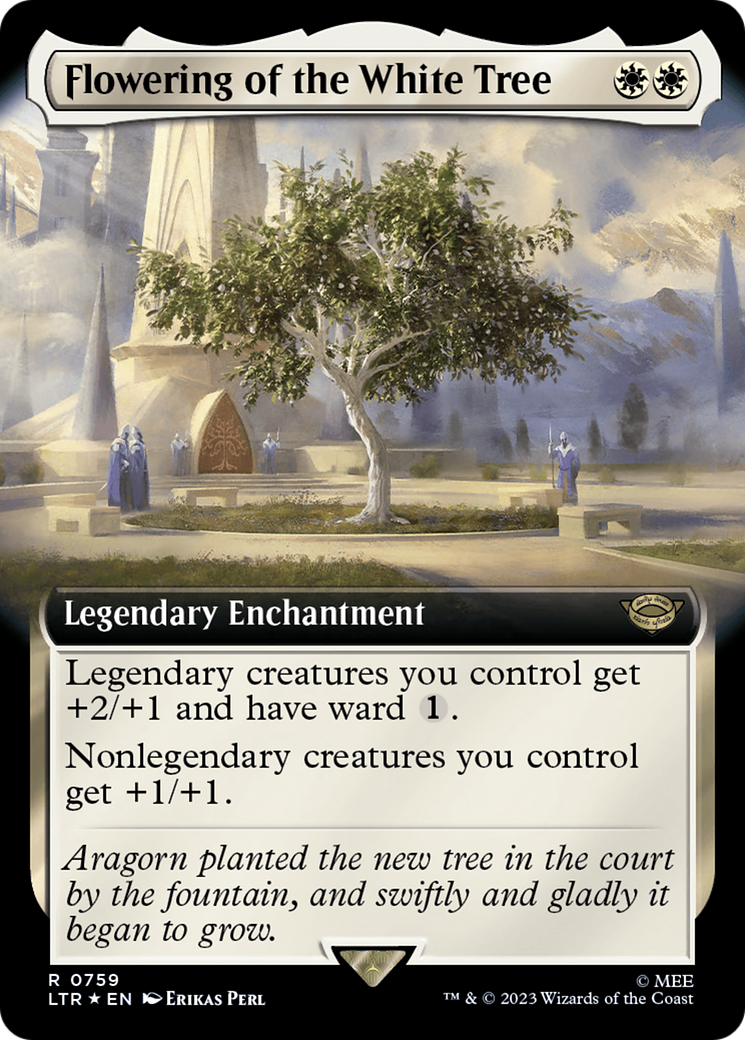 Flowering of the White Tree (Extended Art) (Surge Foil) [The Lord of the Rings: Tales of Middle-Earth] | Exor Games Truro