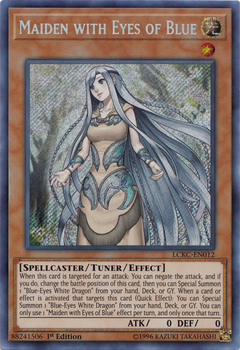 Maiden with Eyes of Blue [LCKC-EN012] Secret Rare | Exor Games Truro