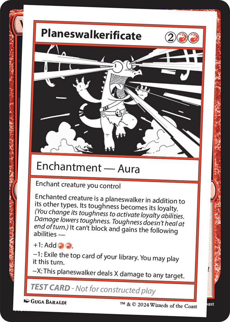 Planeswalkerificate [Mystery Booster 2 Playtest Cards] | Exor Games Truro
