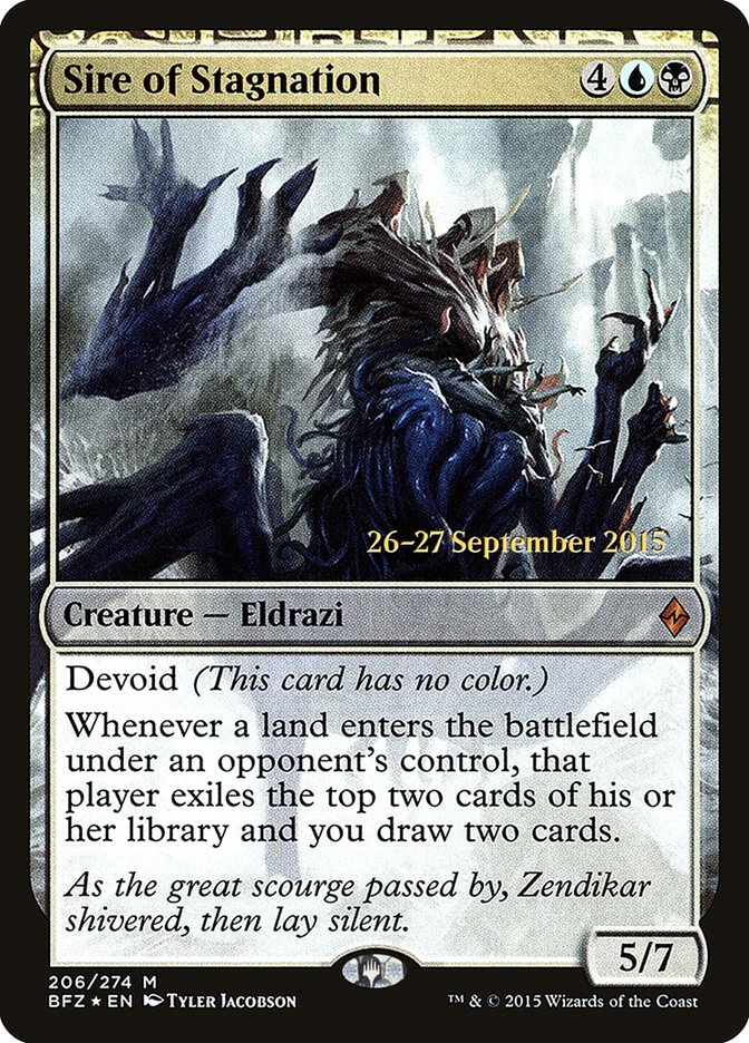 Sire of Stagnation [Battle for Zendikar Prerelease Promos] | Exor Games Truro