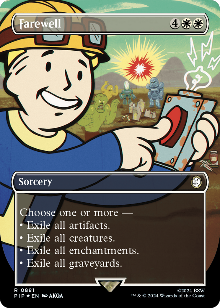 Farewell (Borderless) (Surge Foil) [Fallout] | Exor Games Truro