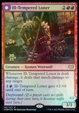 Ill-Tempered Loner // Howlpack Avenger [Innistrad: Crimson Vow Prerelease Promos] | Exor Games Truro