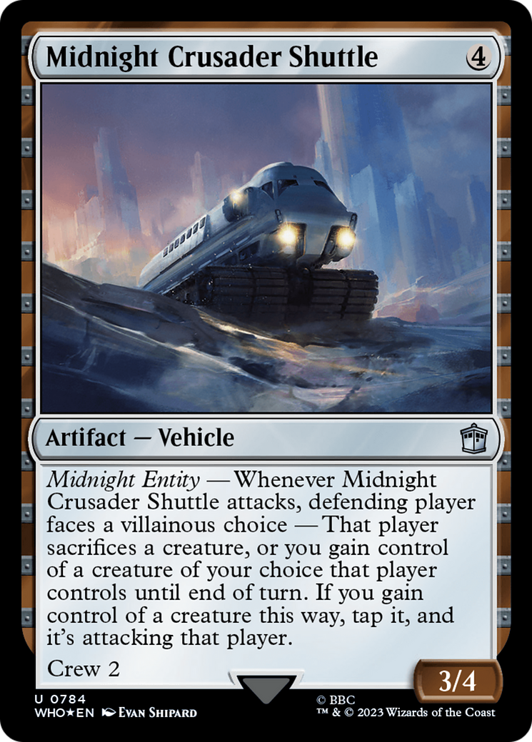 Midnight Crusader Shuttle (Surge Foil) [Doctor Who] | Exor Games Truro