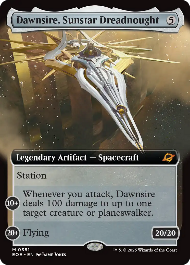 Dawnsire, Sunstar Dreadnought (Extended Art) [Edge of Eternities] | Exor Games Truro