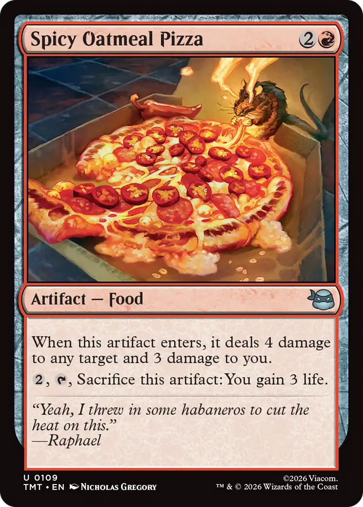 Spicy Oatmeal Pizza [Teenage Mutant Ninja Turtles] | Exor Games Truro