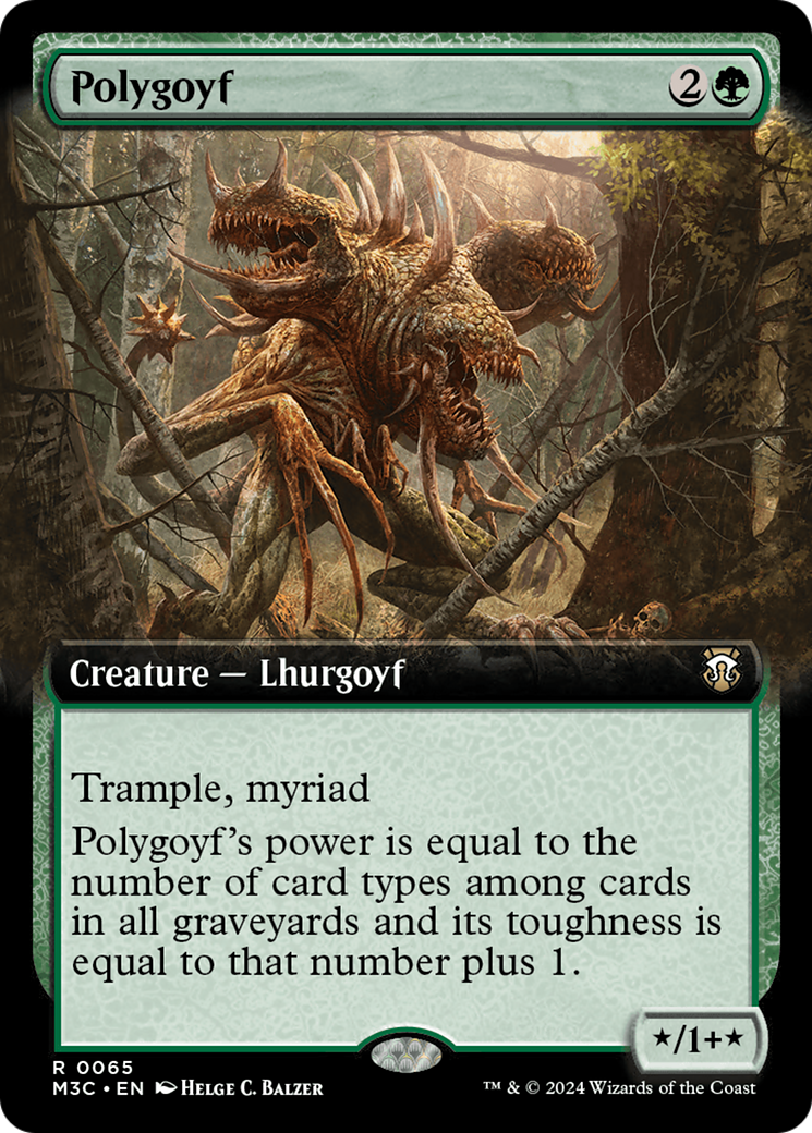 Polygoyf (Extended Art) [Modern Horizons 3 Commander] | Exor Games Truro