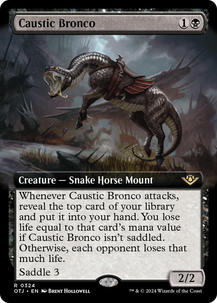 Caustic Bronco (Extended Art) [Outlaws of Thunder Junction] | Exor Games Truro