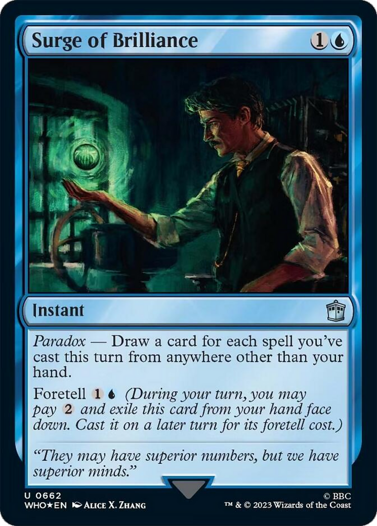 Surge of Brilliance (Surge Foil) [Doctor Who] | Exor Games Truro