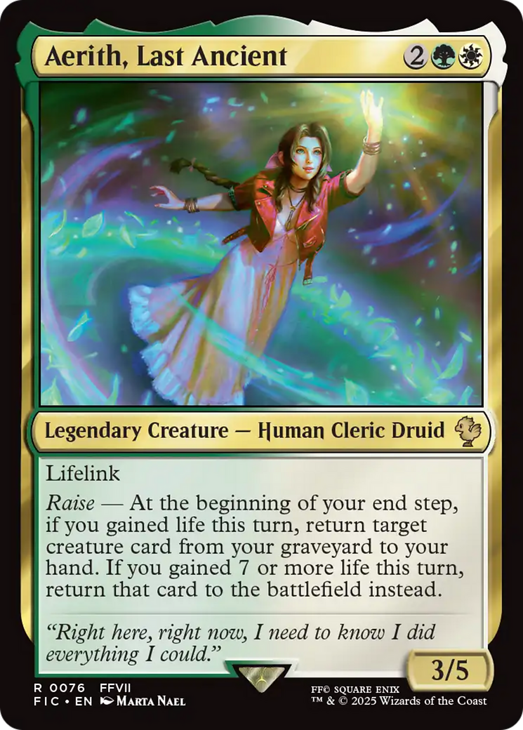 Aerith, Last Ancient [FINAL FANTASY Commander] | Exor Games Truro