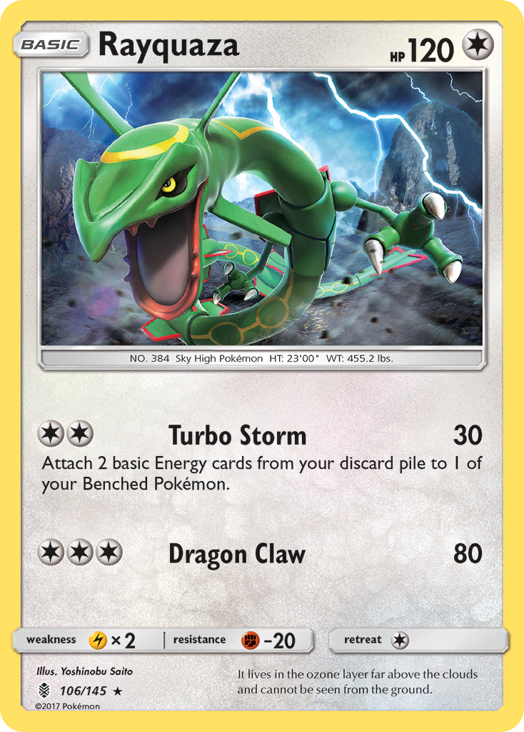 Rayquaza (106/145) [Sun & Moon: Guardians Rising] | Exor Games Truro
