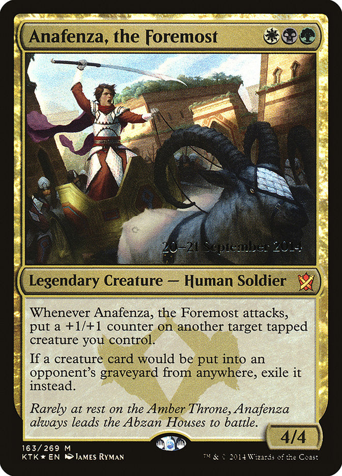 Anafenza, the Foremost [Khans of Tarkir Prerelease Promos] | Exor Games Truro