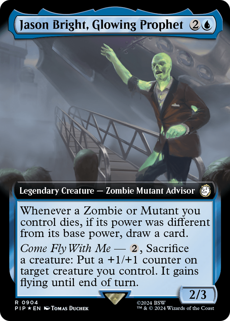Jason Bright, Glowing Prophet (Extended Art) (Surge Foil) [Fallout] | Exor Games Truro