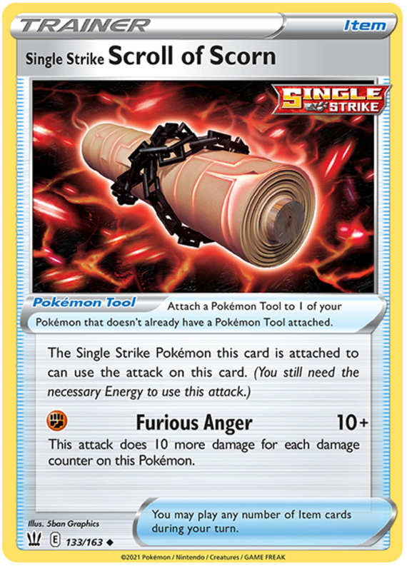 Single Strike Scroll of Scorn (133/163) [Sword & Shield: Battle Styles] | Exor Games Truro