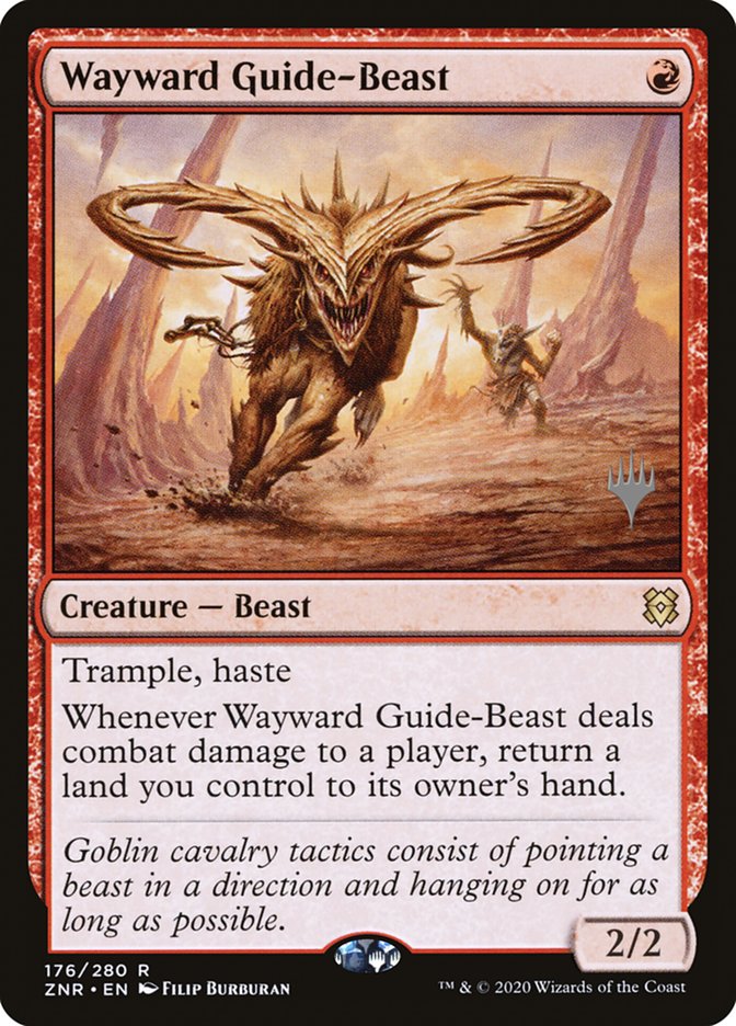 Wayward Guide-Beast (Promo Pack) [Zendikar Rising Promos] | Exor Games Truro