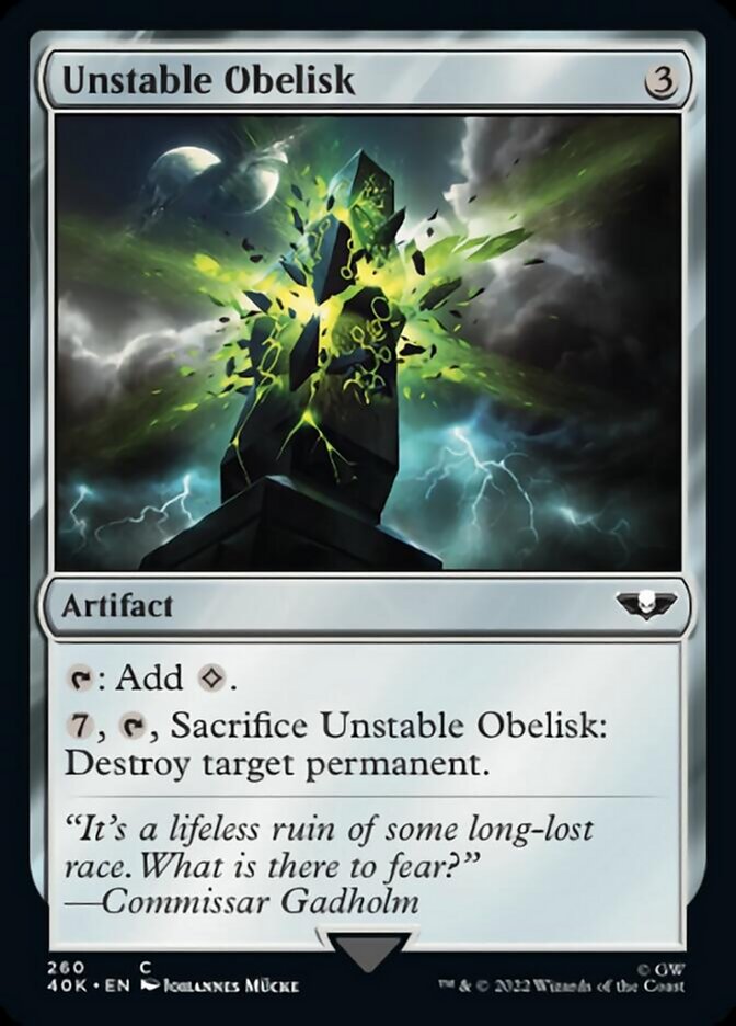 Unstable Obelisk (Surge Foil) [Warhammer 40,000] | Exor Games Truro