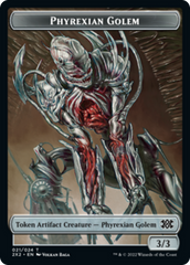 Egg // Phyrexian Golem Double-Sided Token [Double Masters 2022 Tokens] | Exor Games Truro