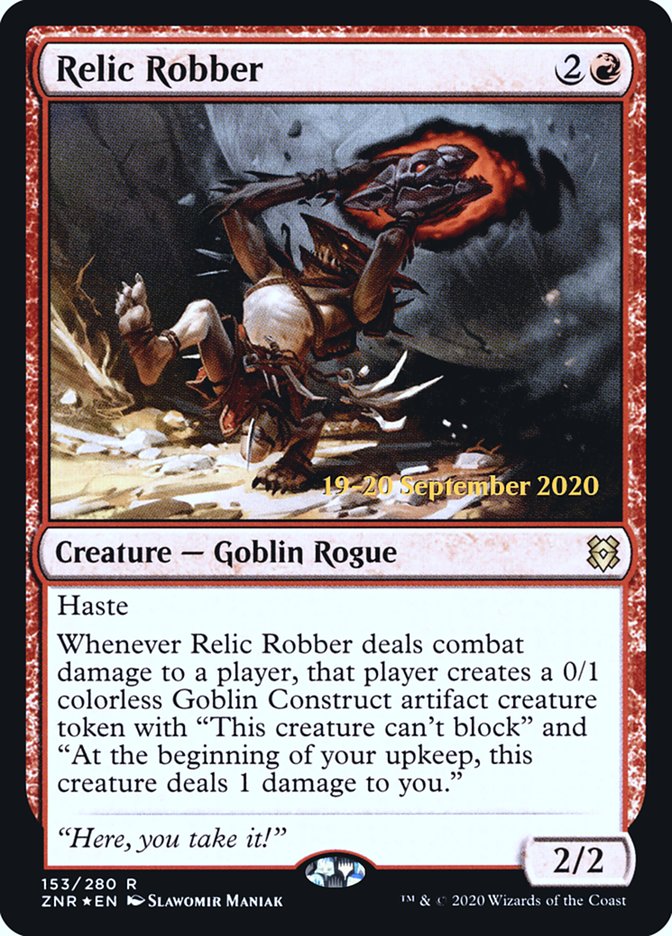 Relic Robber [Zendikar Rising Prerelease Promos] | Exor Games Truro